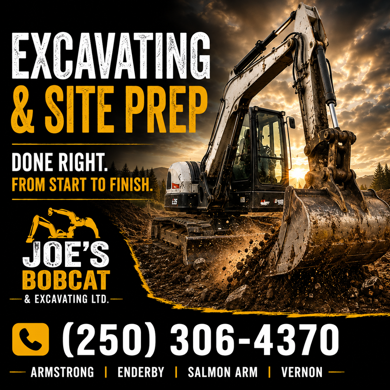Joe's Bobcat square Facebook ad